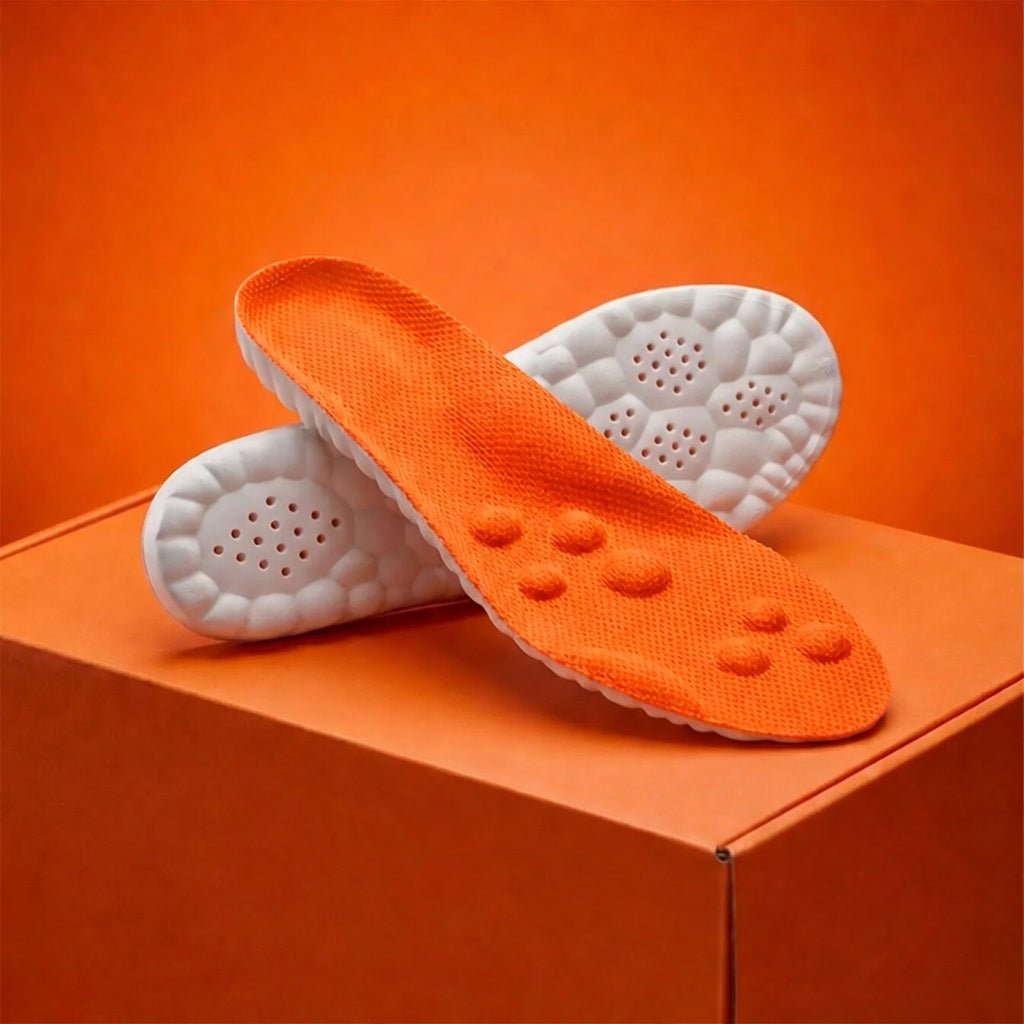 Sports shoe insoles with a "walking on clouds" feel - NURA